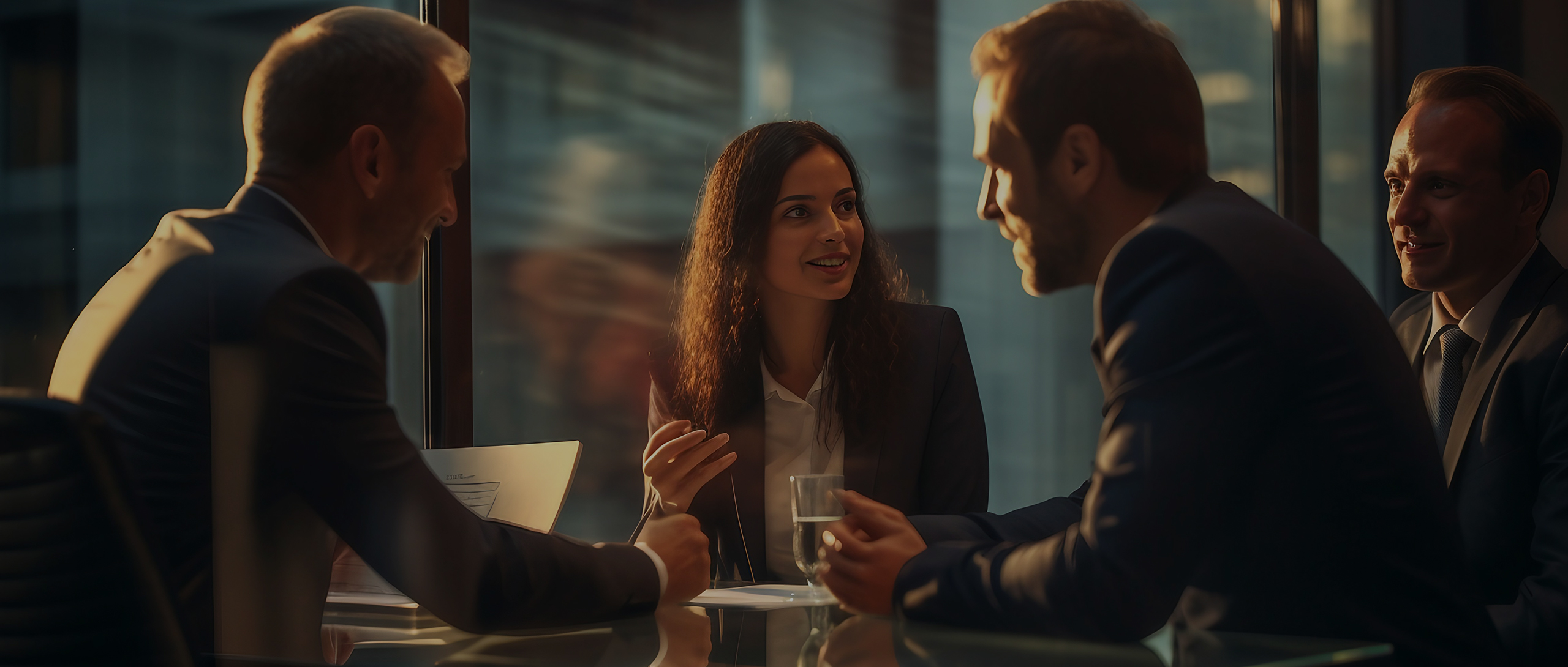 Equipe de negócios em reunião estratégica